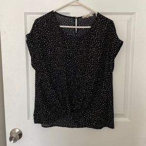 Black/White Polka Dot Blouse